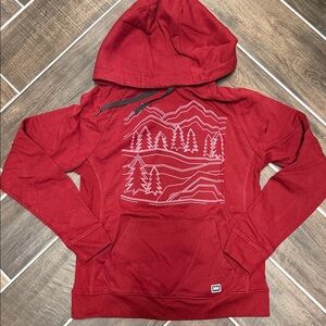 Helly Hansen Red Hoodie with Graphic Design